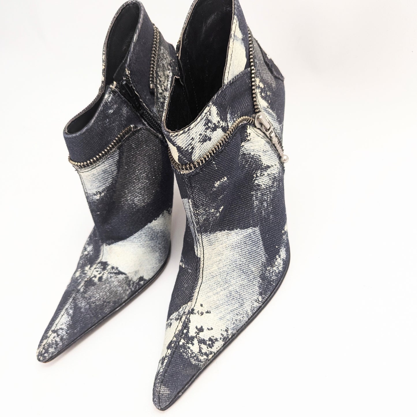 El Dantes ankle boots in tie and dye denim - EU38|UK5|US7