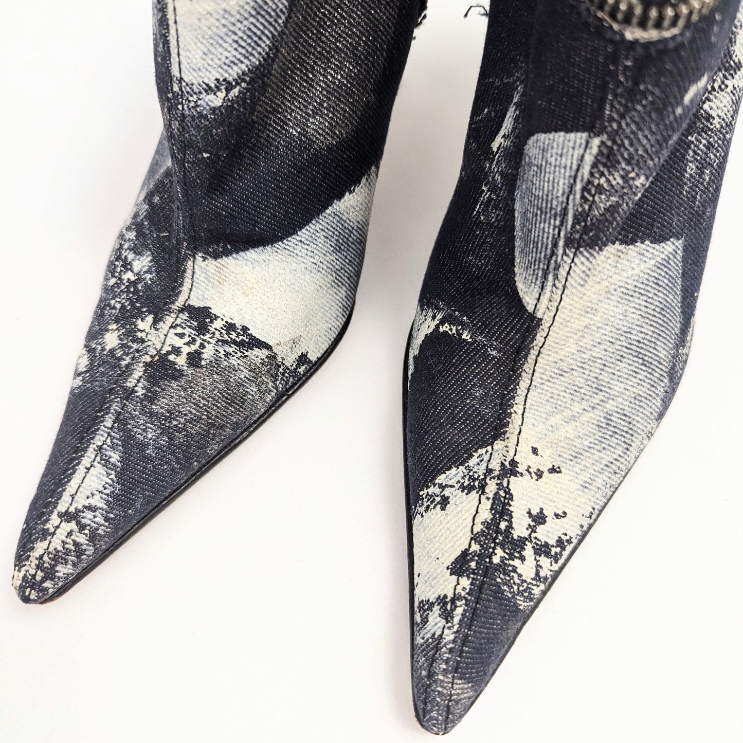 El Dantes ankle boots in tie and dye denim - EU38|UK5|US7