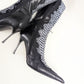 El Dantes black leather python style boots - EU37|UK4|US5,5