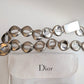 Dior silver belt by Galliano