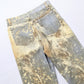 Cavalli beige marble print jeans - S