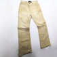 Beige stretch straight jeans decorated with Cavalli logo - S/M