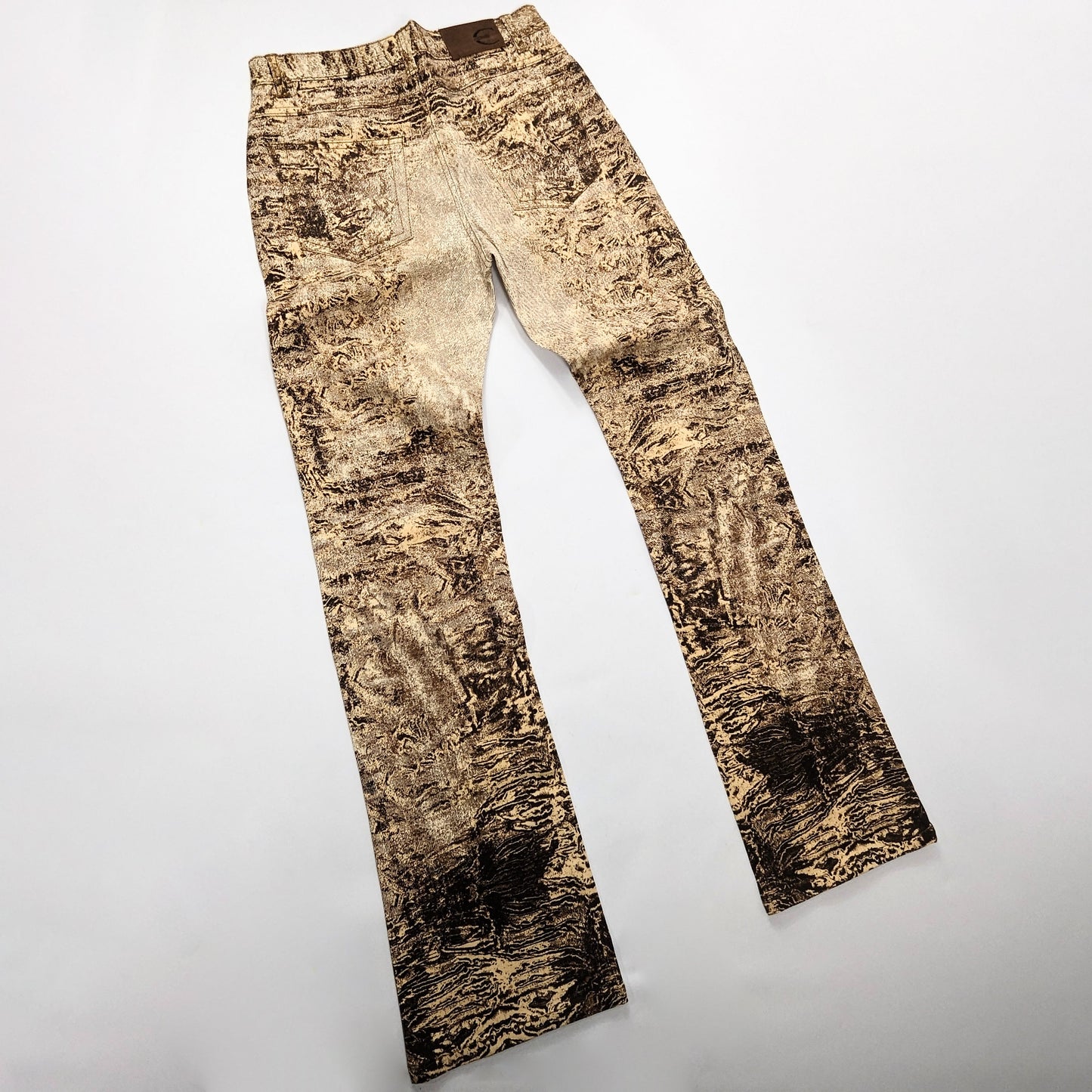 Roberto Cavalli Jeans Brown Psychedelic Print - S