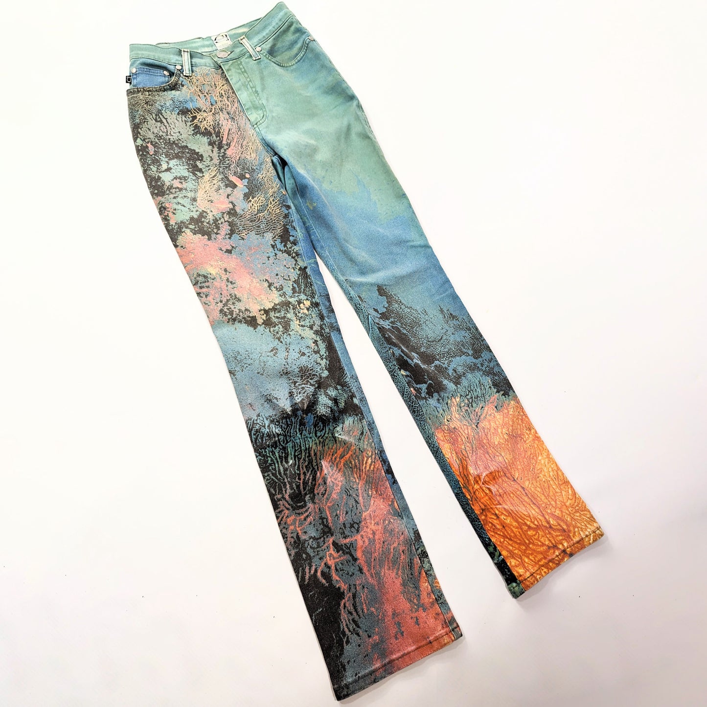 Cavalli jeans with seabed pattern - XS