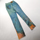 Cavalli jeans with seabed pattern - XS