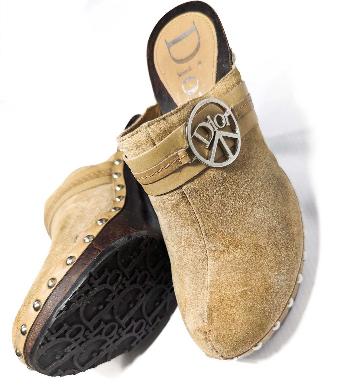 Dior Sabot Mules by Galliano "Peace and Love" - EU36.5|UK3.5|US5.5