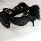 Black Dsquared2 boots lined with real fur - 2 sizes available