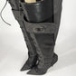 Dior denim and leather boots by Galliano - EU38|5UK|7US