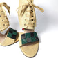 Miu Miu "club patch 105 canvas" sandals - EU40|7UK|9US