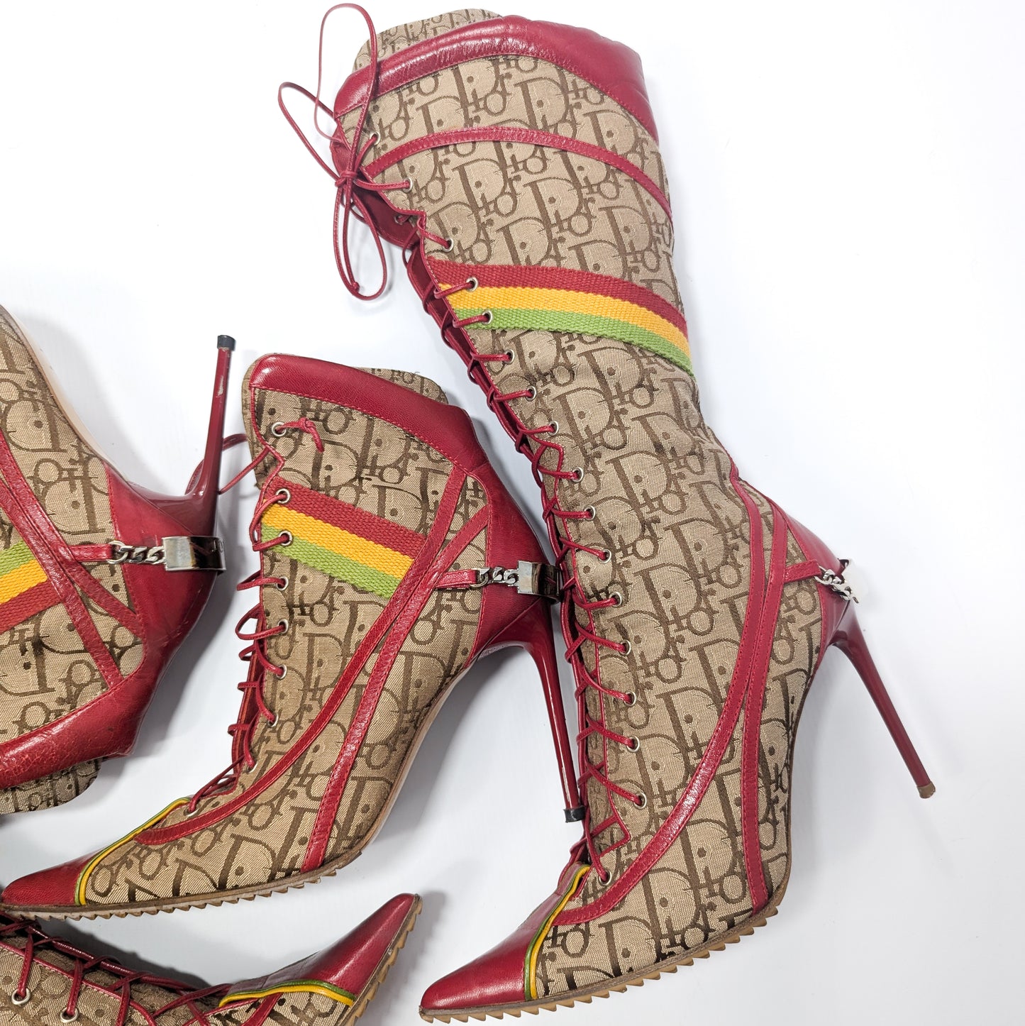 Dior Rasta ankle boots by Galliano 2003 - EU39|UK6|US8