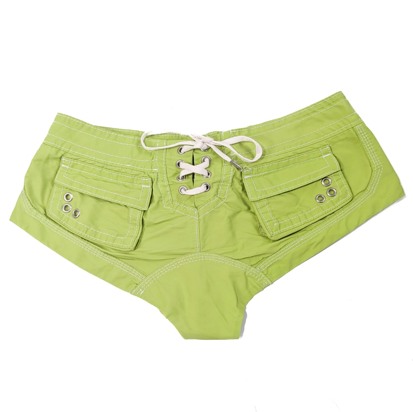 Dsquared2 green mini shorts