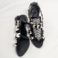 Balenciaga Black and White Braided Sandals 2008 - EU37.5|UK4.5|US6.5