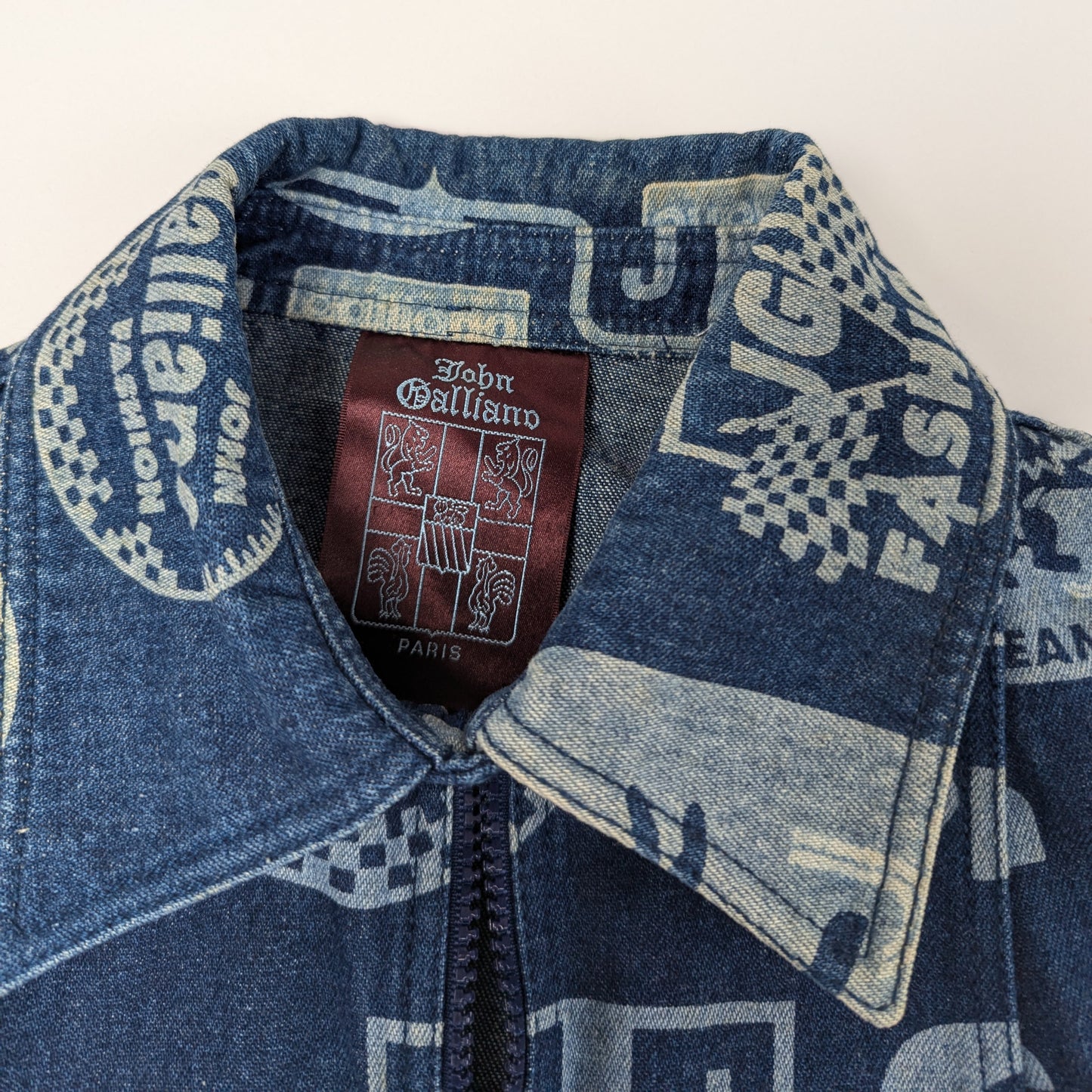 John Galliano monogram denim jacket