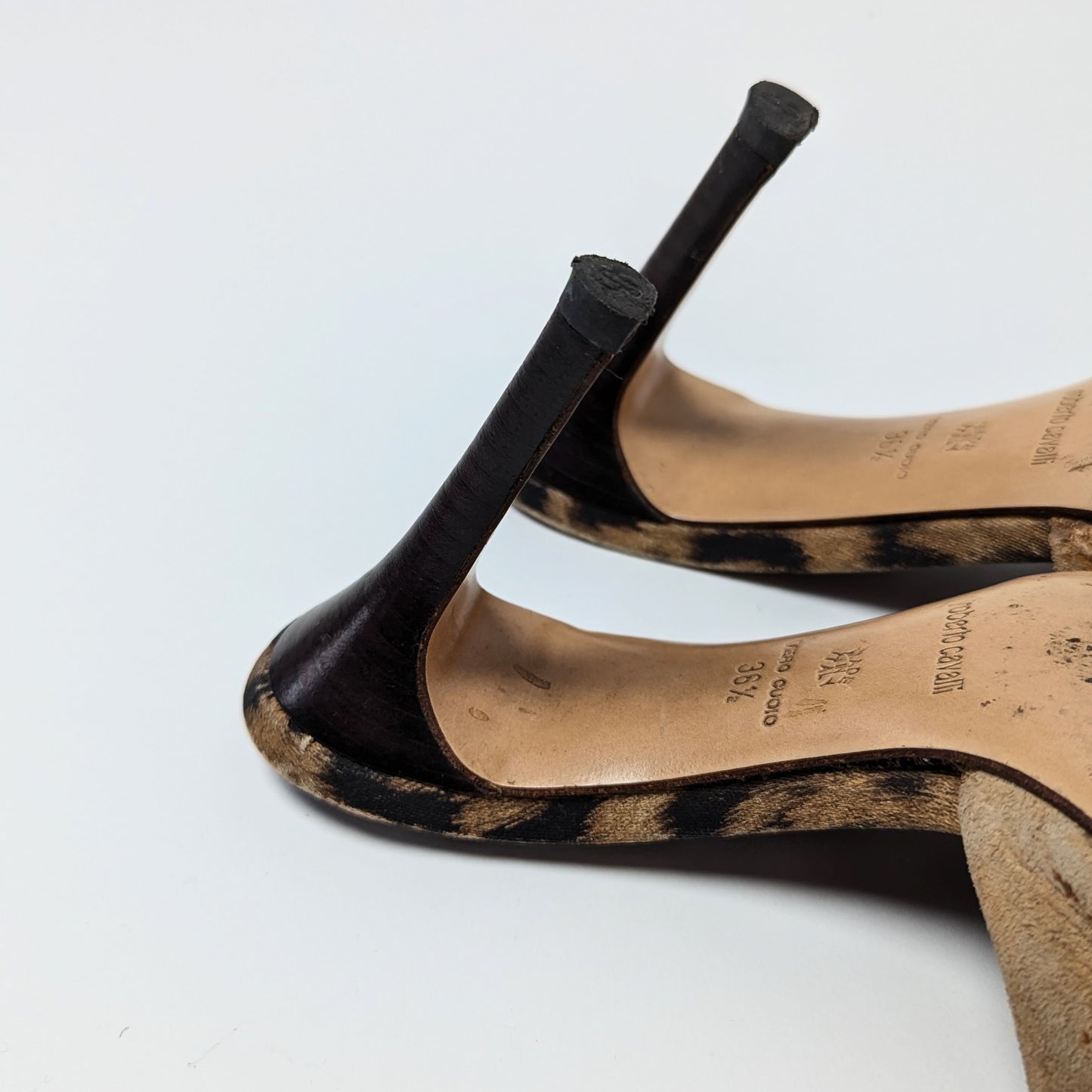 Roberto Cavalli leather mules - EU36.5|UK3.5|US5.5