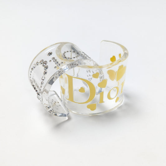 Dior transparent cuff bracelet by Galliano