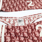 Dior burgundy monogram bikini by Galliano - S/S 2002