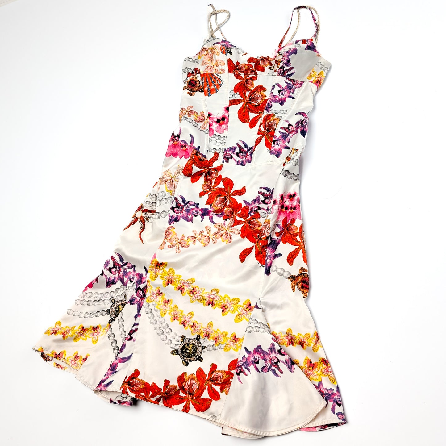 Cavalli floral pattern dress