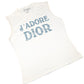 J'adore Dior white and blue tank top - M