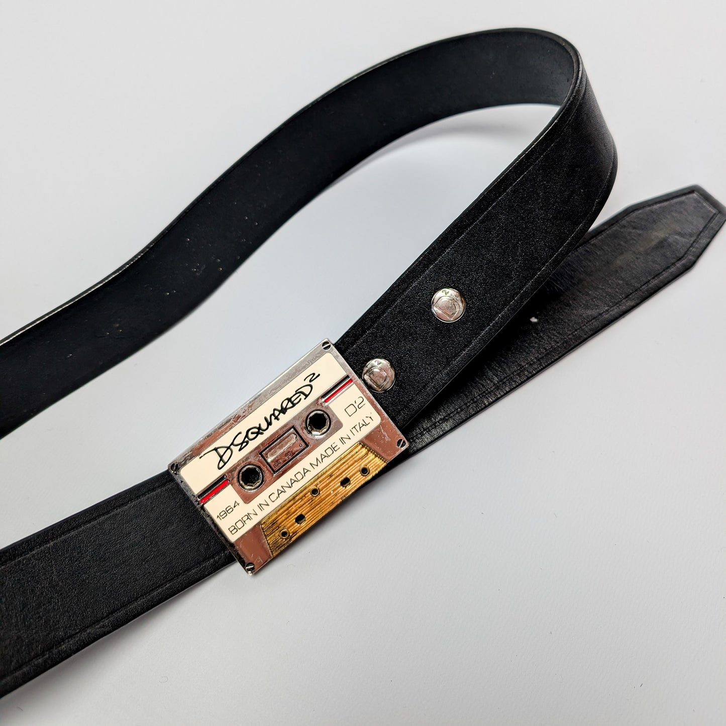 Dsquared2 vintage "cassette" belt