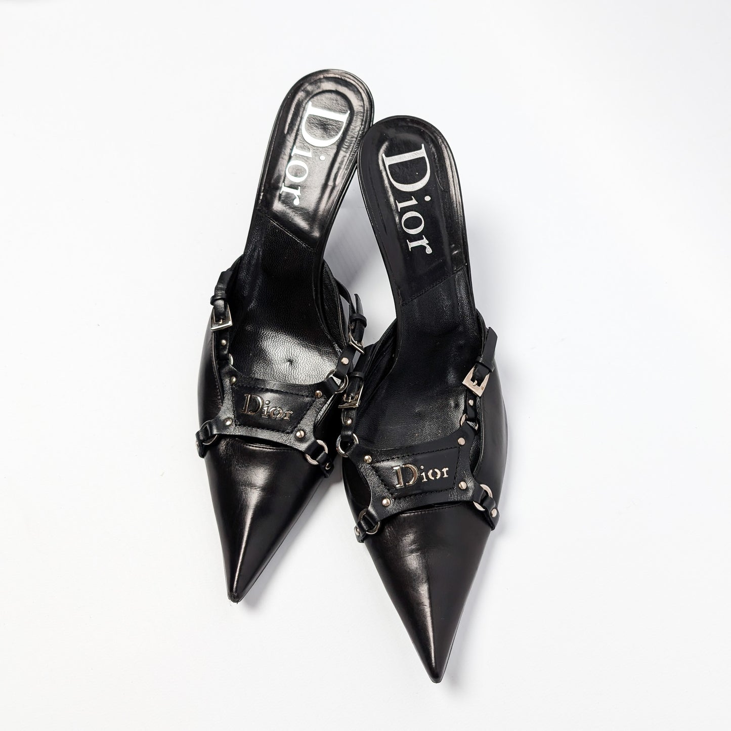 Dior by Galliano bondage mules F/W 2003 - 2 sizes available: 37.5 and 39.5