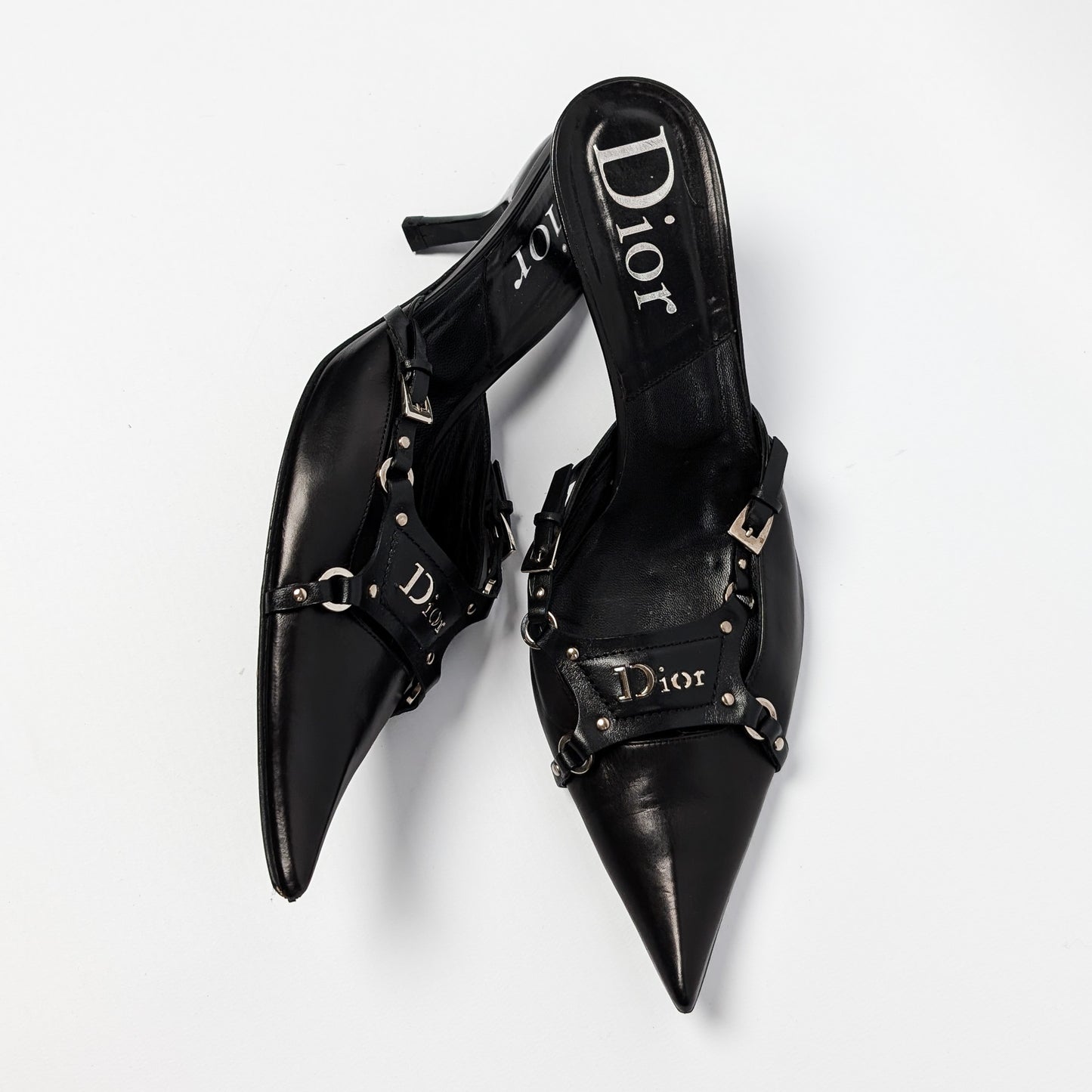 Dior by Galliano bondage mules F/W 2003 - 2 sizes available: 37.5 and 39.5