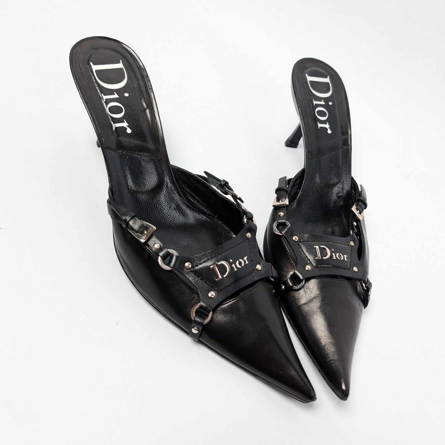 Dior by Galliano bondage mules F/W 2003 - 2 sizes available: 37.5 and 39.5