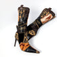 Roberto Cavalli patchwork leather and fur boots - EU39|UK6|US8