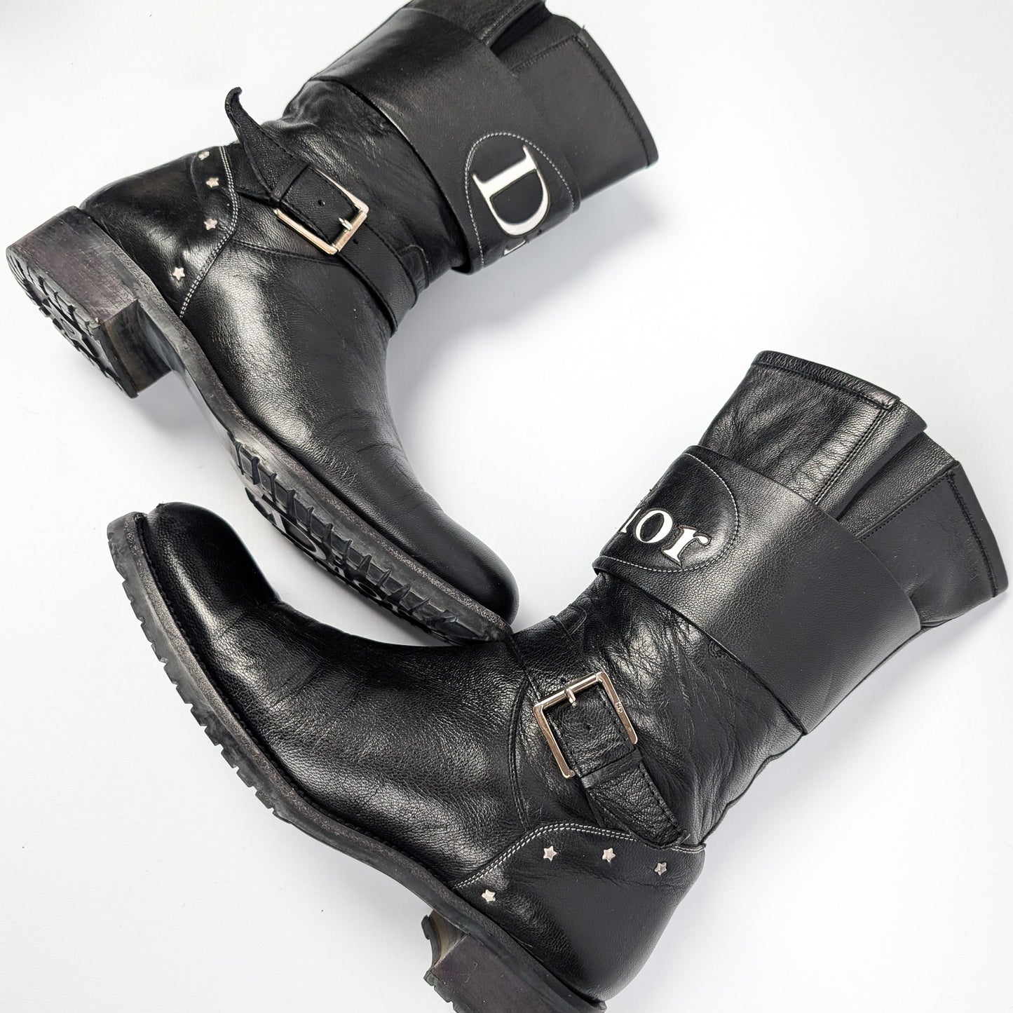 Dior Galliano 'Moto' Boots - EU41|8UK|10US