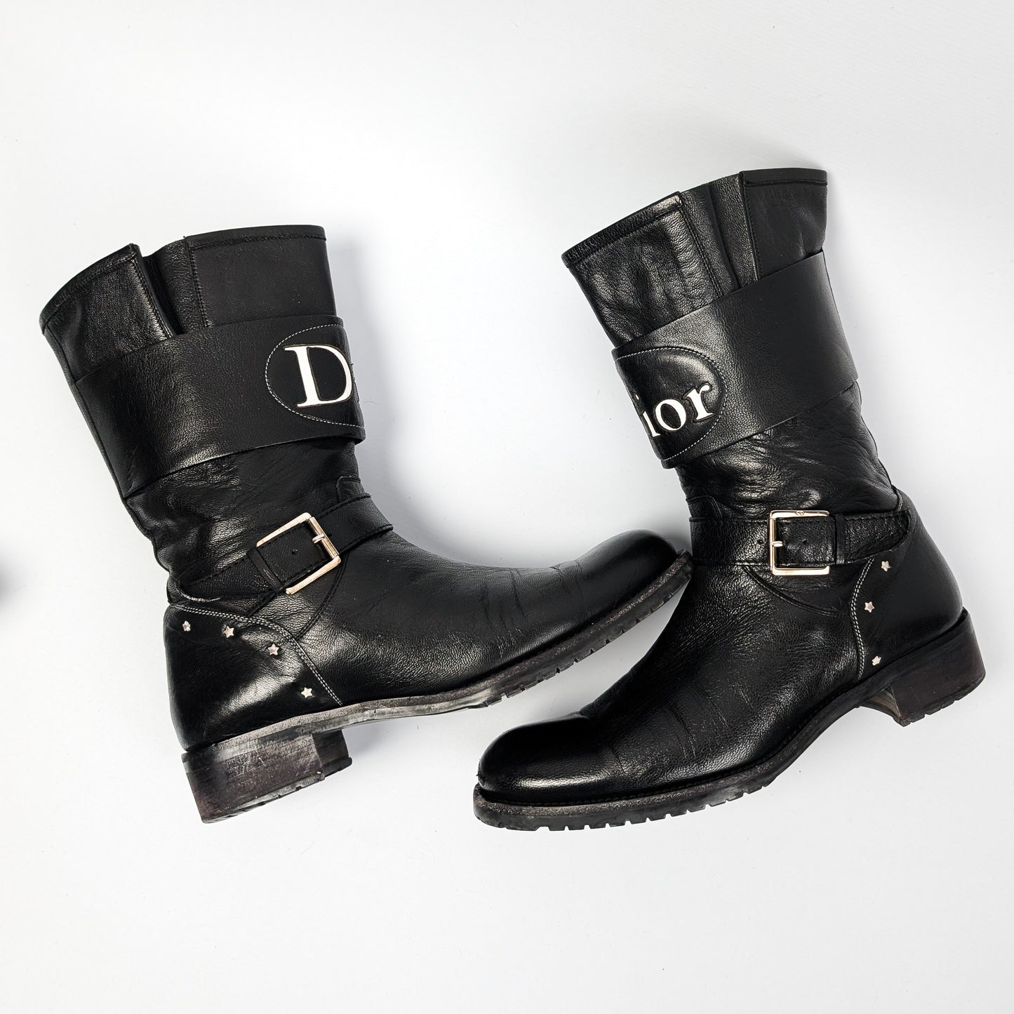 Dior Galliano 'Moto' Boots - EU41|8UK|10US