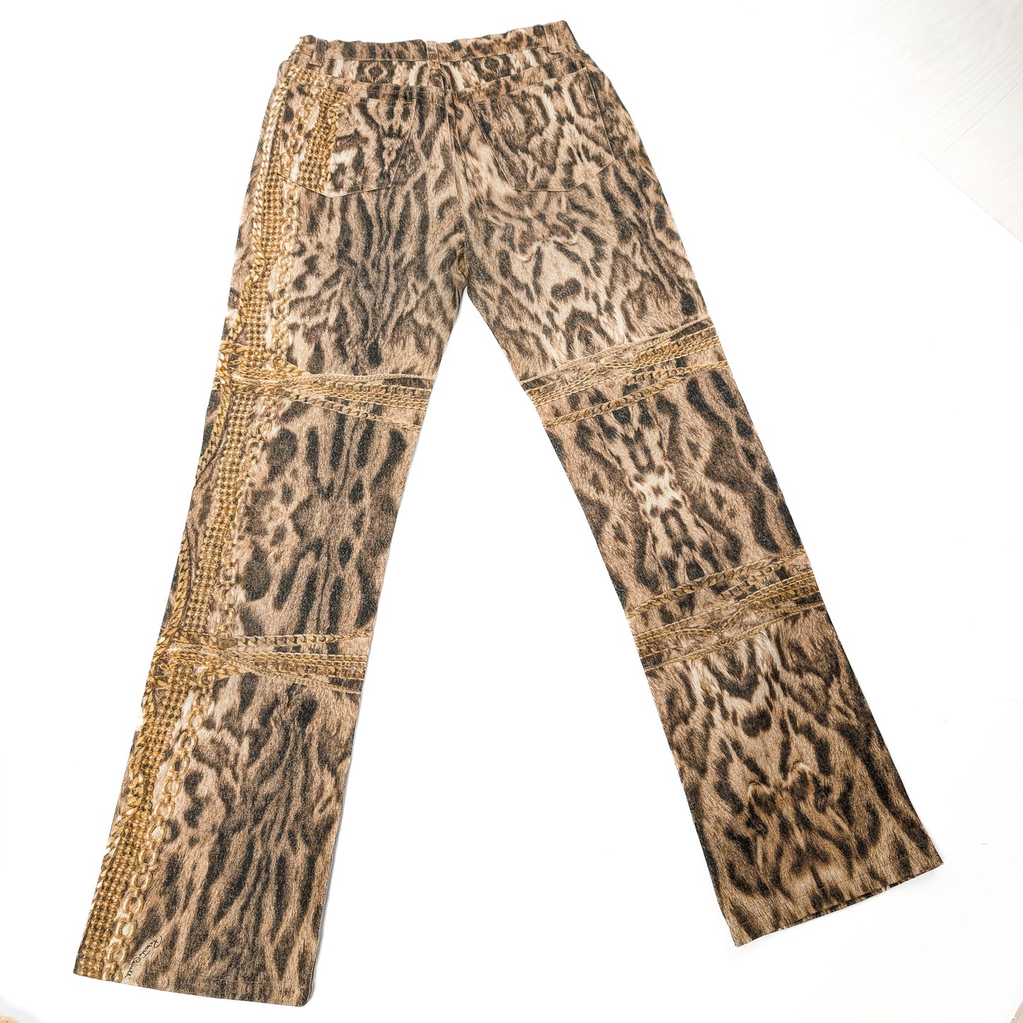 Roberto Cavalli leopard chain set - S/M