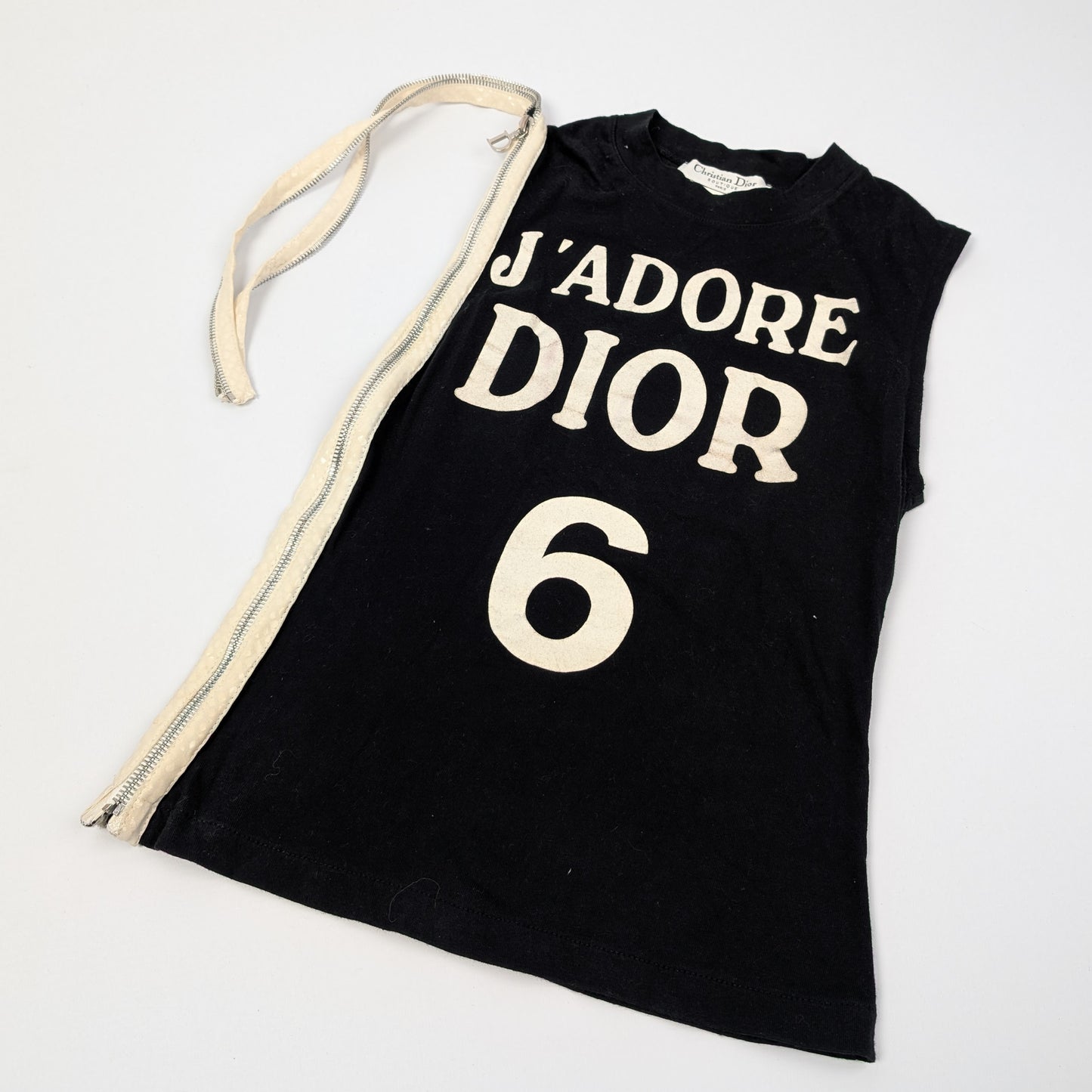 Black and white "J'adore Dior" tank top