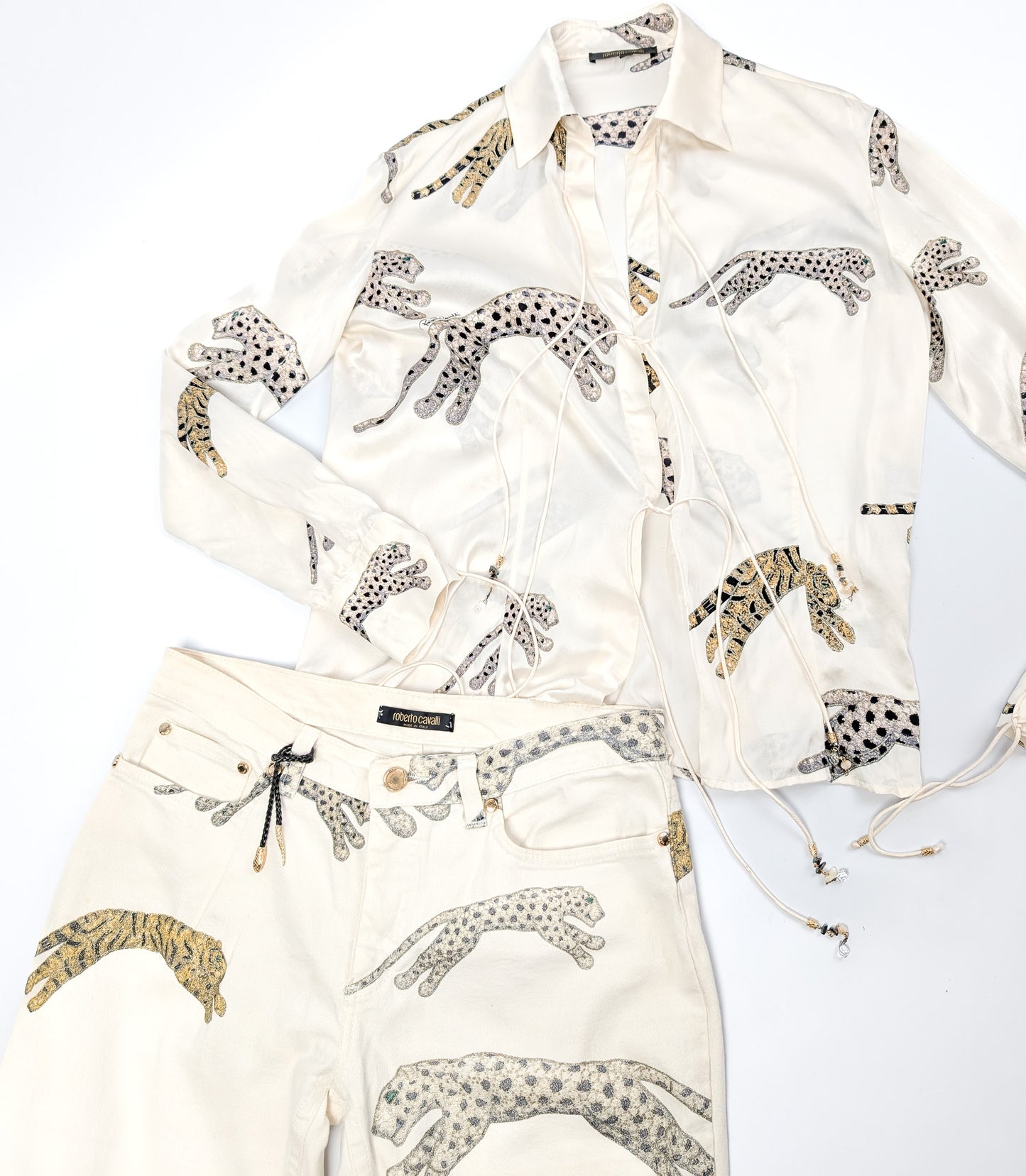 Roberto Cavalli leopard pattern set - S