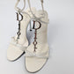 Dior by Galliano White Logo Sandals - EU39.5|6.5UK|8.5US