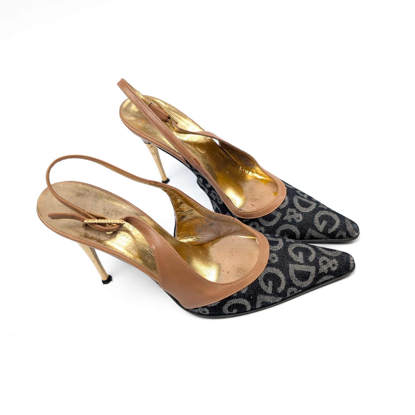 Dolce & Gabbana Monogram Slingback - EU37.5|UK4.5|US6.5