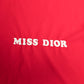 Dior red pareo skirt by Galliano