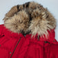 Dsquared2 short red fur puffer jacket