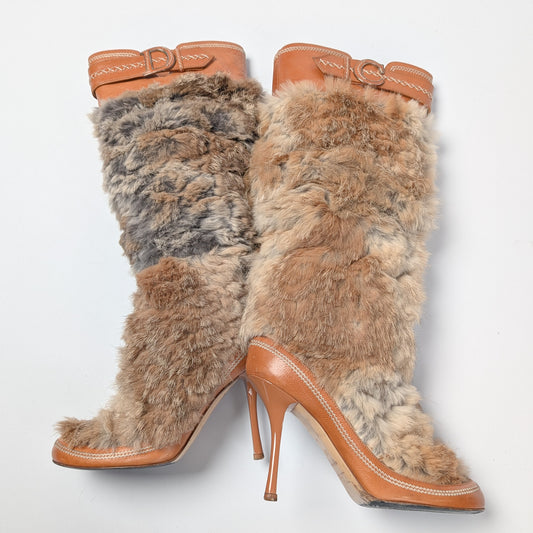 Dior by Galliano Fur Boots - EU40|7UK|9US