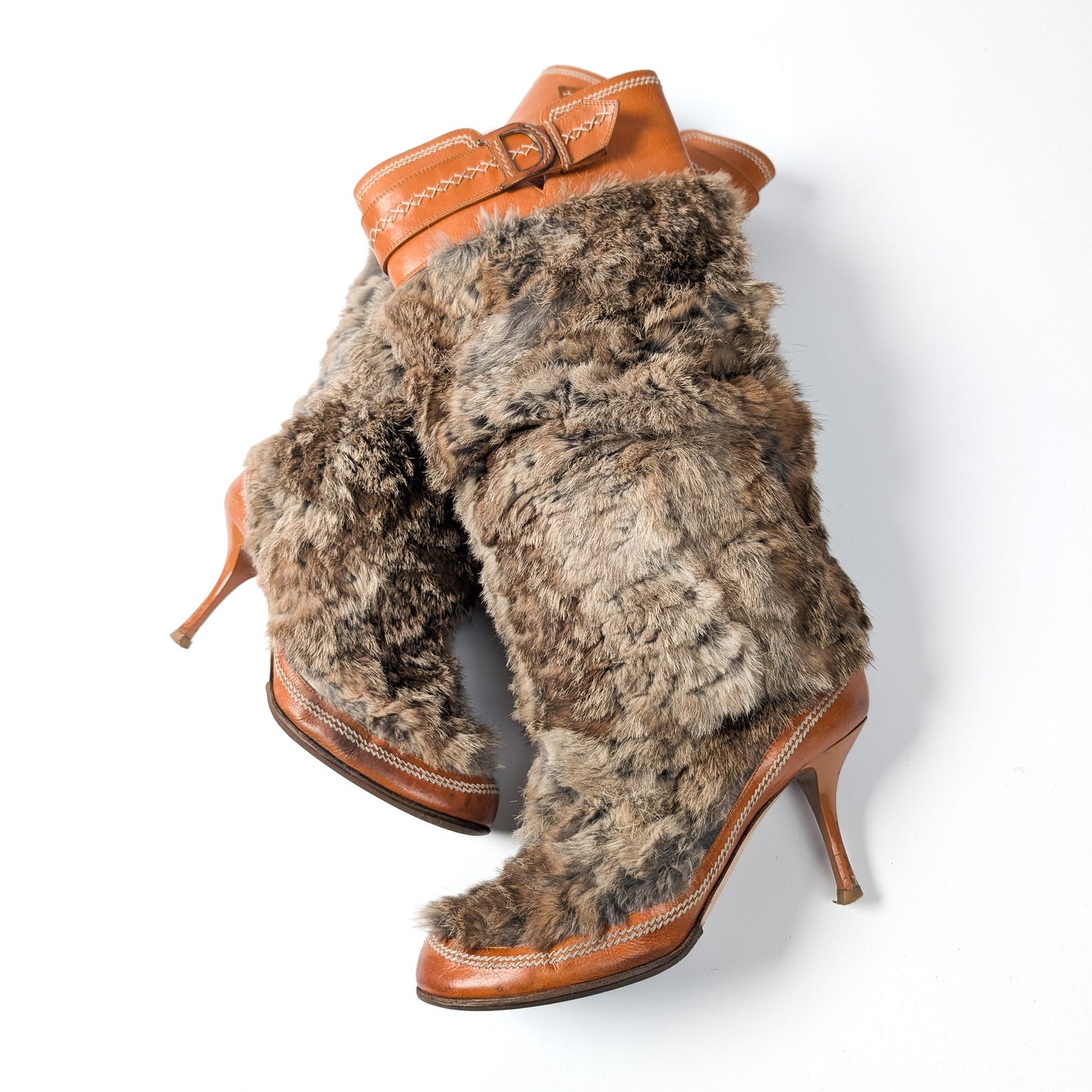 Dior by Galliano Fur Boots - EU37.5|UK4.5|US6.5