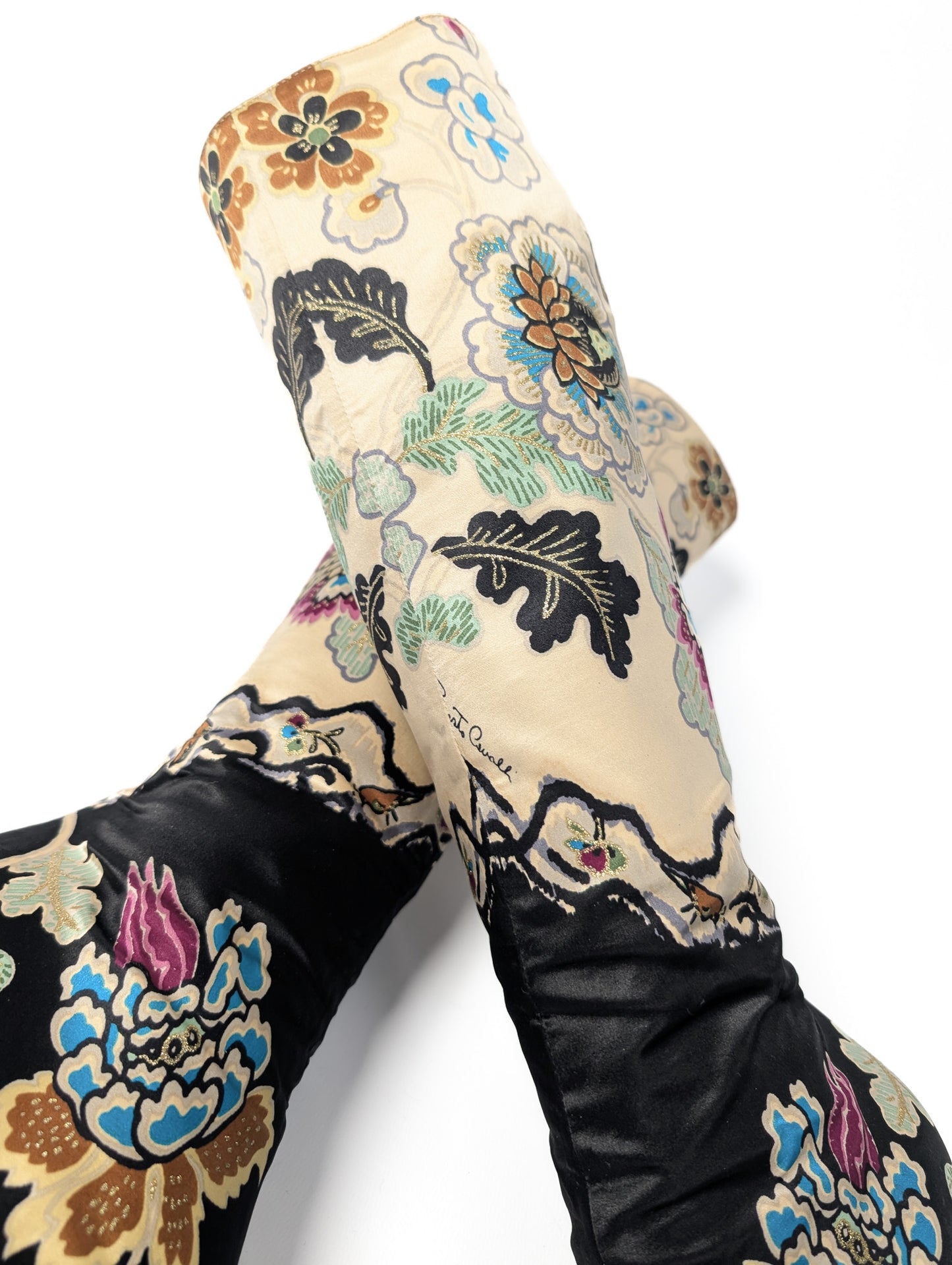 Roberto Cavalli Cheongsam S/S 2003 Boots - EU38|UK5|US7