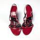 Dior Logo Red Patent Sandals by Galliano - EU38|UK5|US7