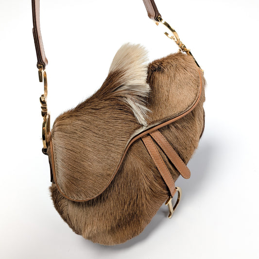 Dior "pony hair" Saddle bag by Galliano - F/W 2000