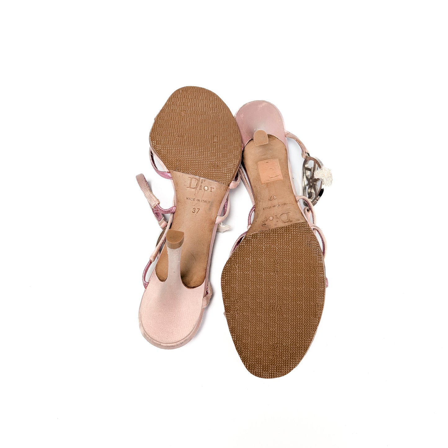 Dior pink Peace and Love mules 2005 - EU37|UK4|US6