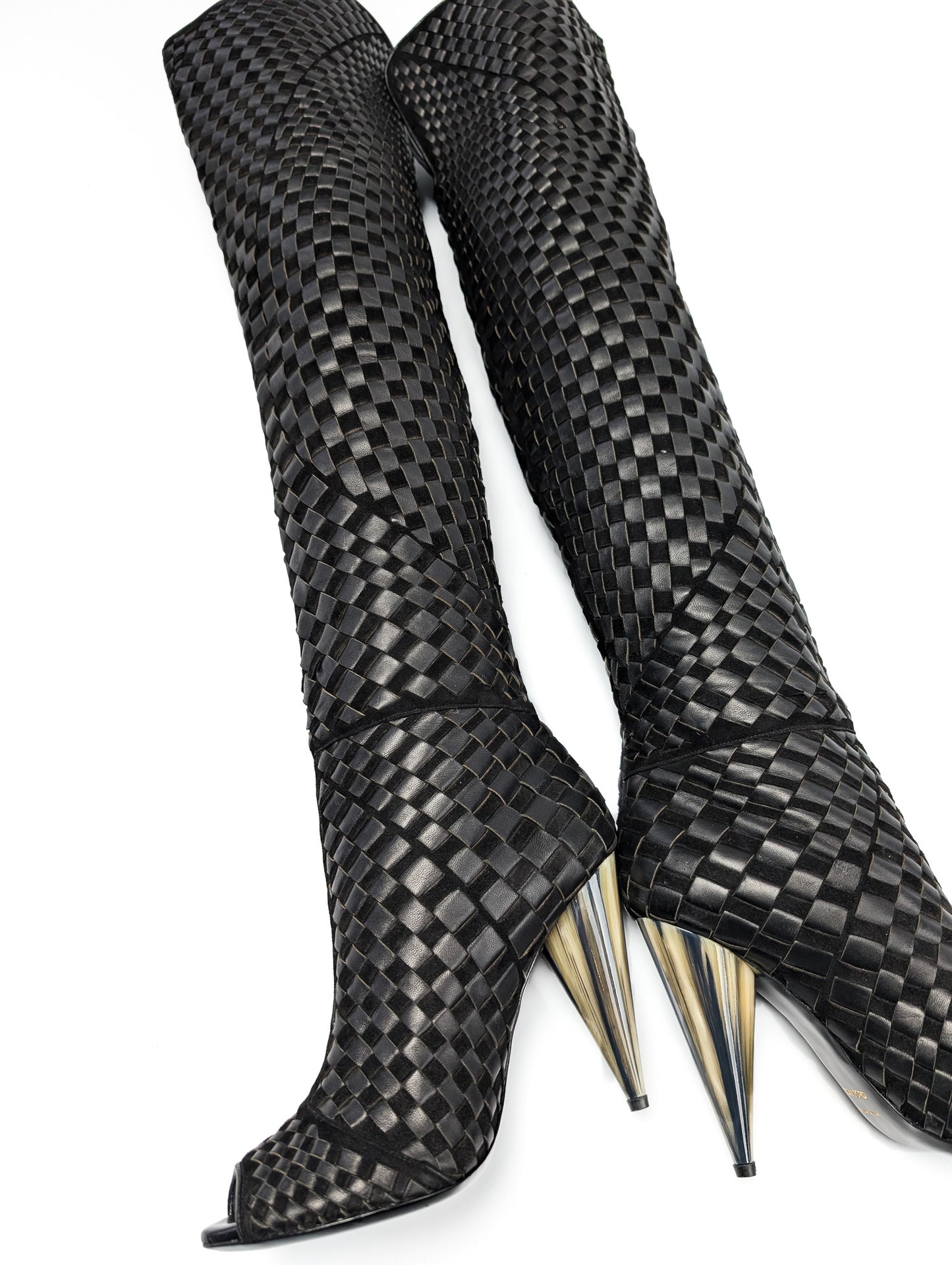 Tom Ford F/W 2013 Braided Leather Boots - EU39|6UK|8US