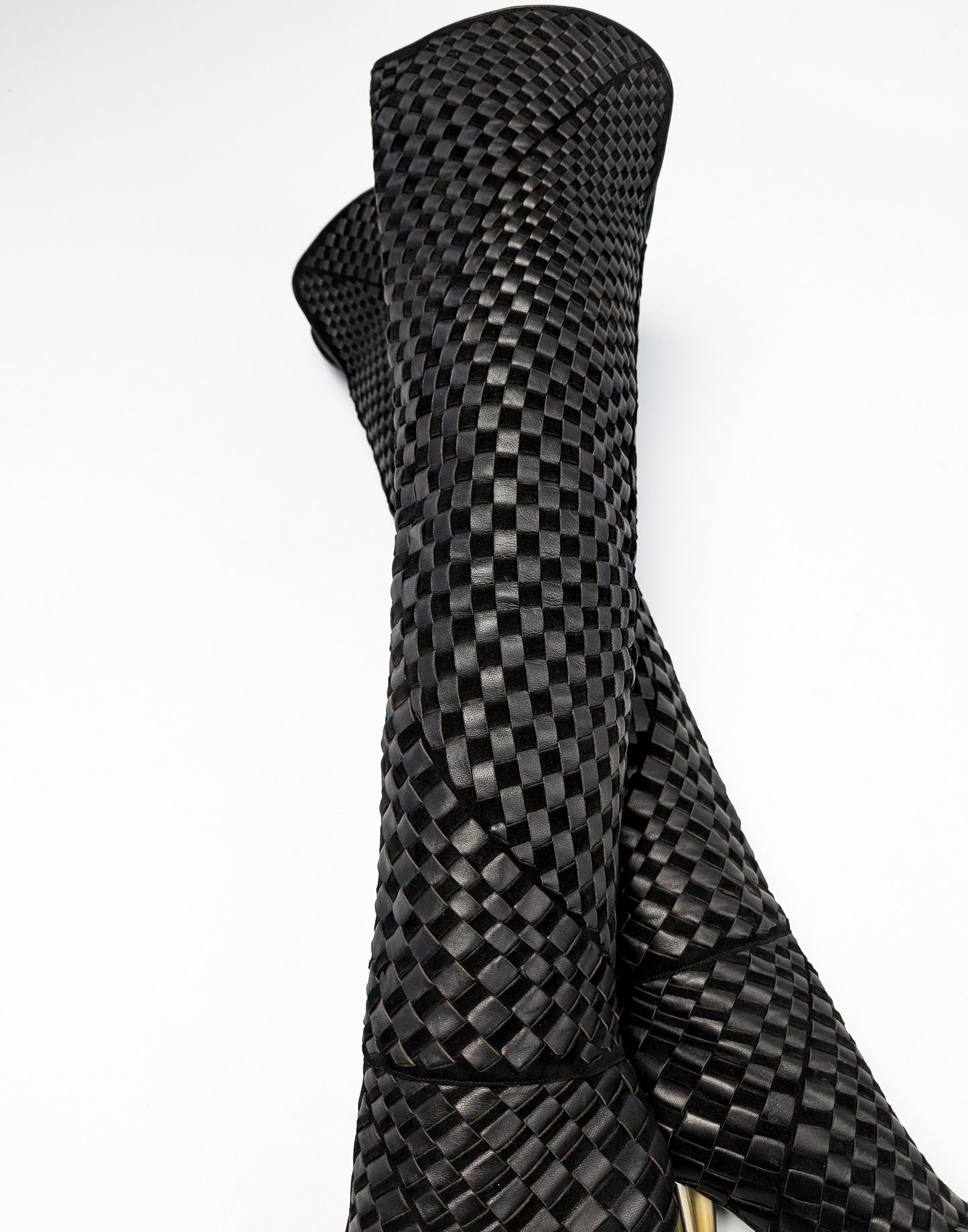 Tom Ford F/W 2013 Braided Leather Boots - EU39|6UK|8US