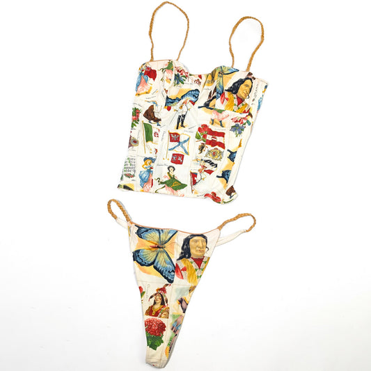 Dior "Timbre" Bustier Set by Galliano - S/S 2002