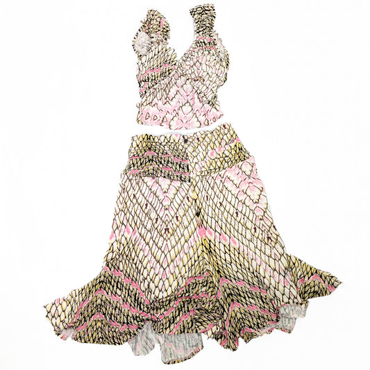 Roberto Cavalli top and skirt set
