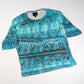 Cavalli Animal Print Blue Trousers Set - XL