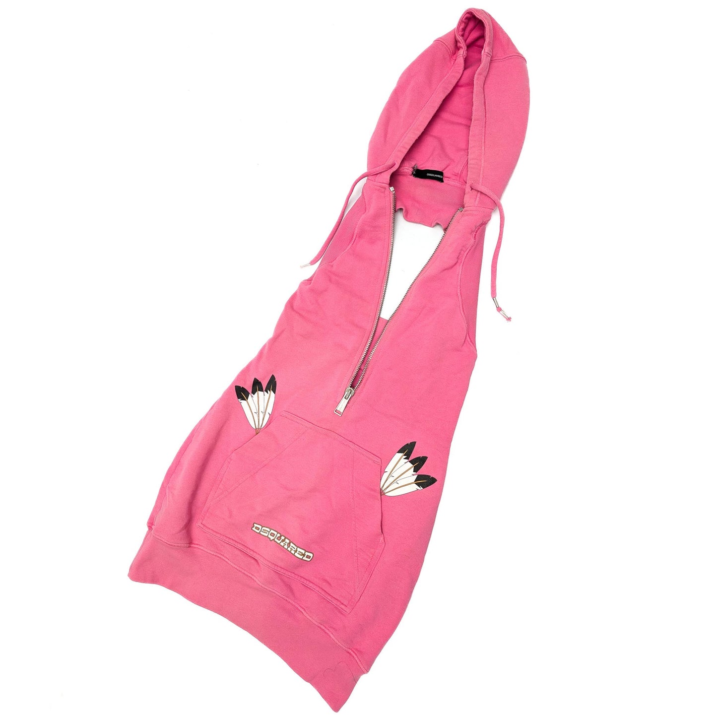 Dsquared2 backless hooded dress