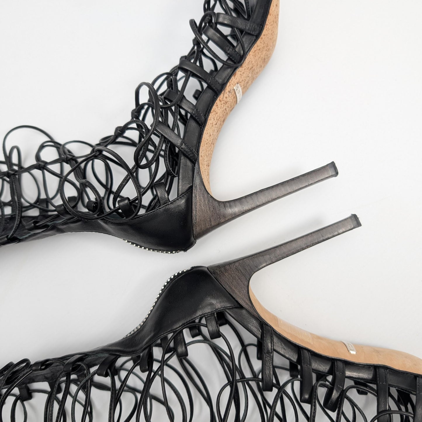 Roberto Cavalli high-top tie sandals - EU41|UK8|US10