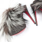 Christian Louboutin fur slingback - EU37|4UK|6US